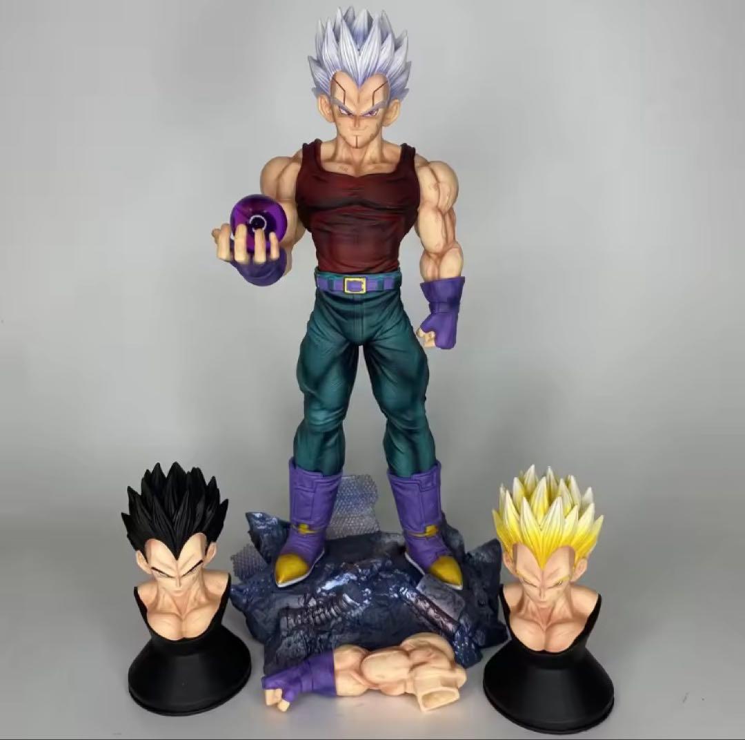 ドラゴンボール ベジータ交換用頭部3種付き　海外品
