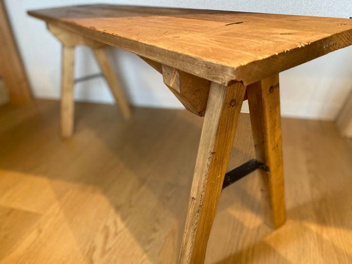 ベンチ　オシャレカフェ風　アンティーク　アイアンベンチ