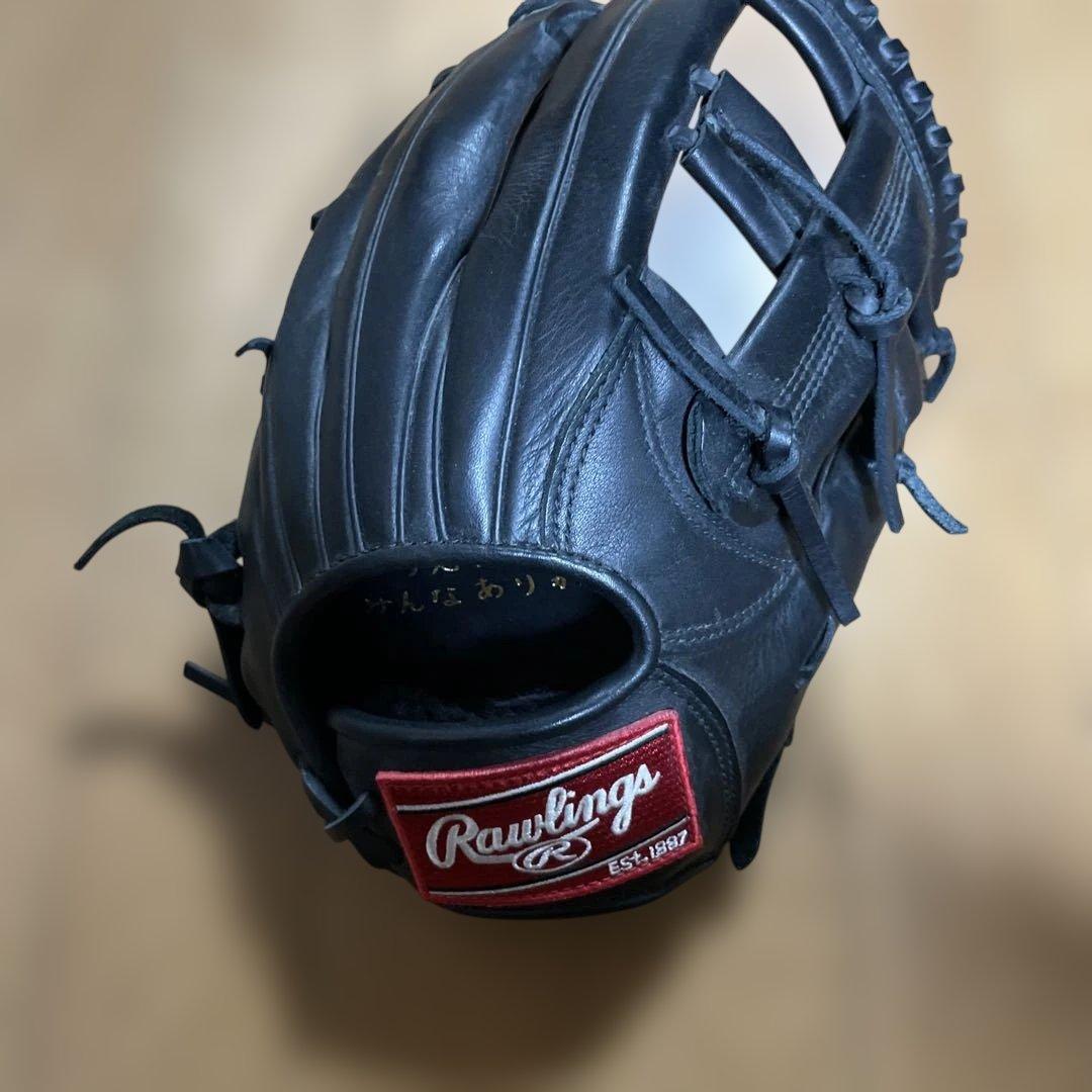 Rawlings 軟式グローブ 黒　田中賢介モデル