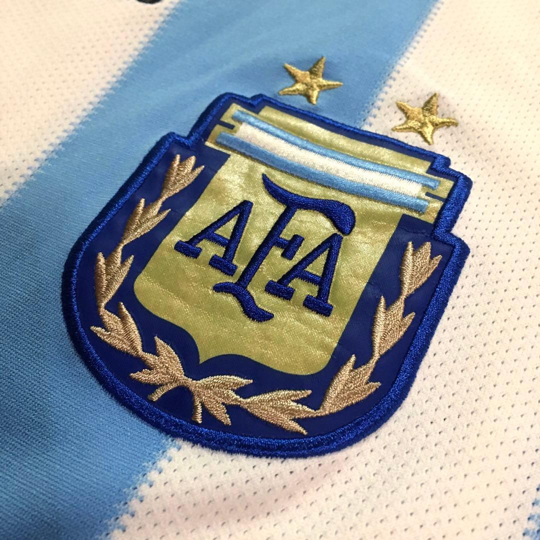 adidas　アルゼンチン代表　アグエロ　ユニフォーム　2010　南アフリカW杯