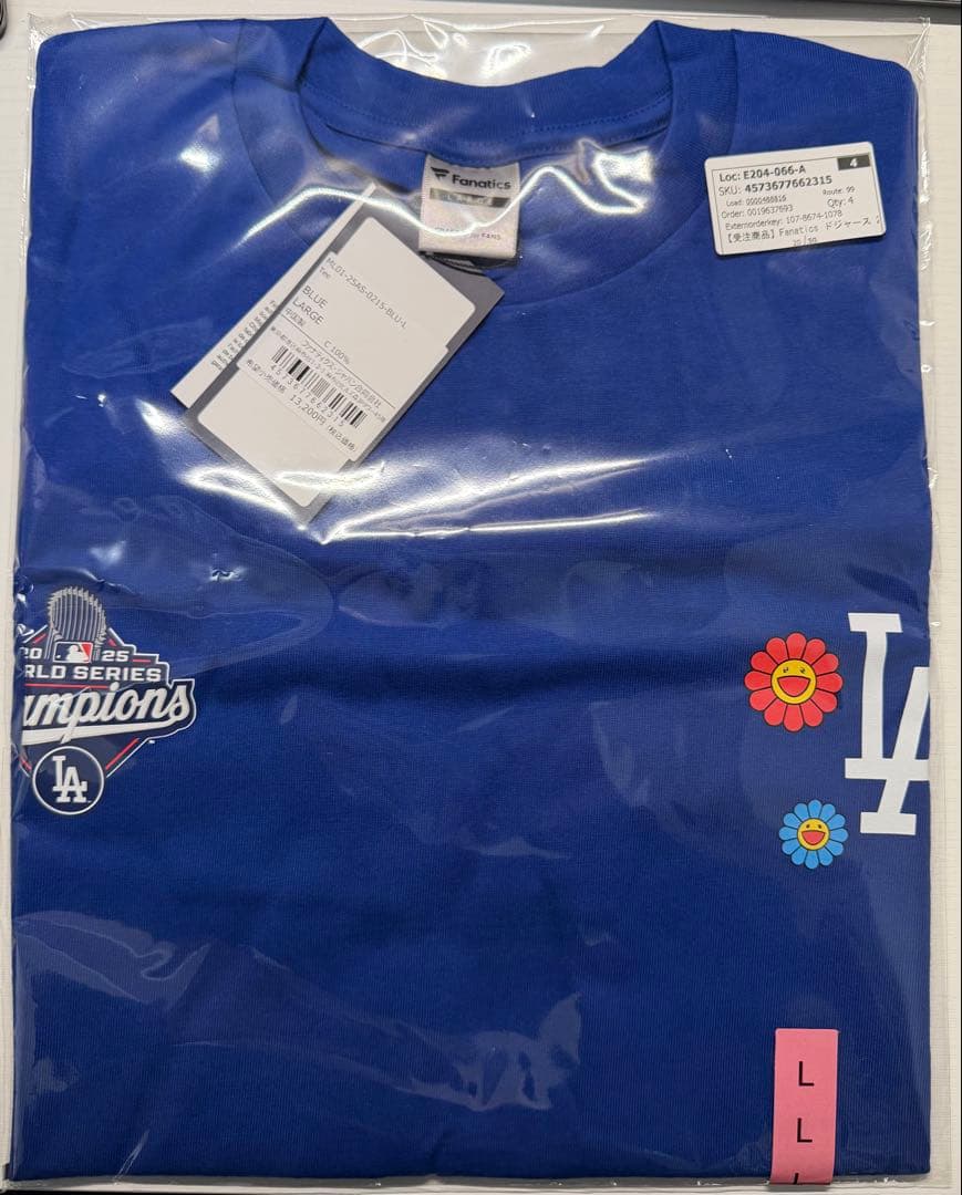 受注限定 村上隆×ドジャース 2025年ワールドシリーズ優勝Tシャツ　Lサイズ