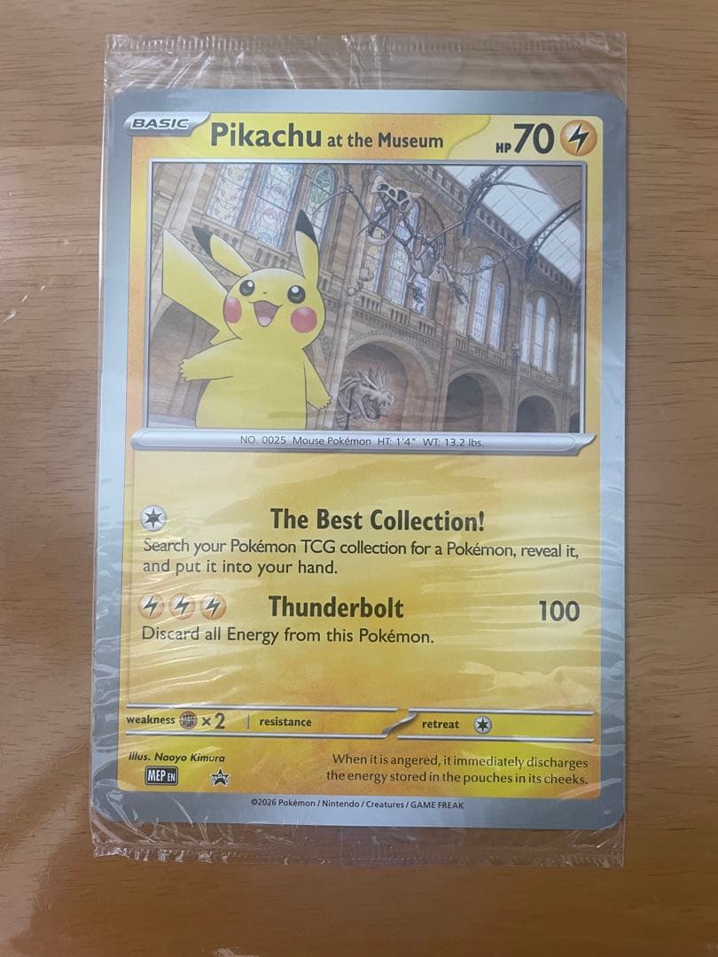 イギリスロンドン自然史博物館ピカチュウPikachu at the プロモ5枚