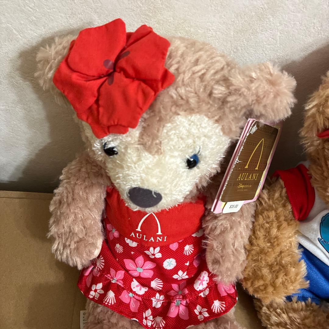 劇レア　ハワイAULANI ダッフィーとシェリーメイ　ぬいぐるみ　セット