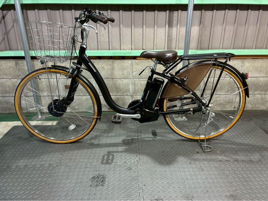 №8615 電動自転車　ブリヂストン　フロンティア 26インチ ブラック✨美品✨