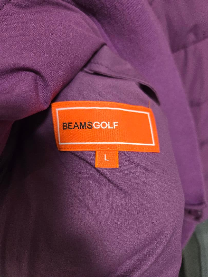 希少BEAMSGOLF　ダウンジャケット　L パープル　紫