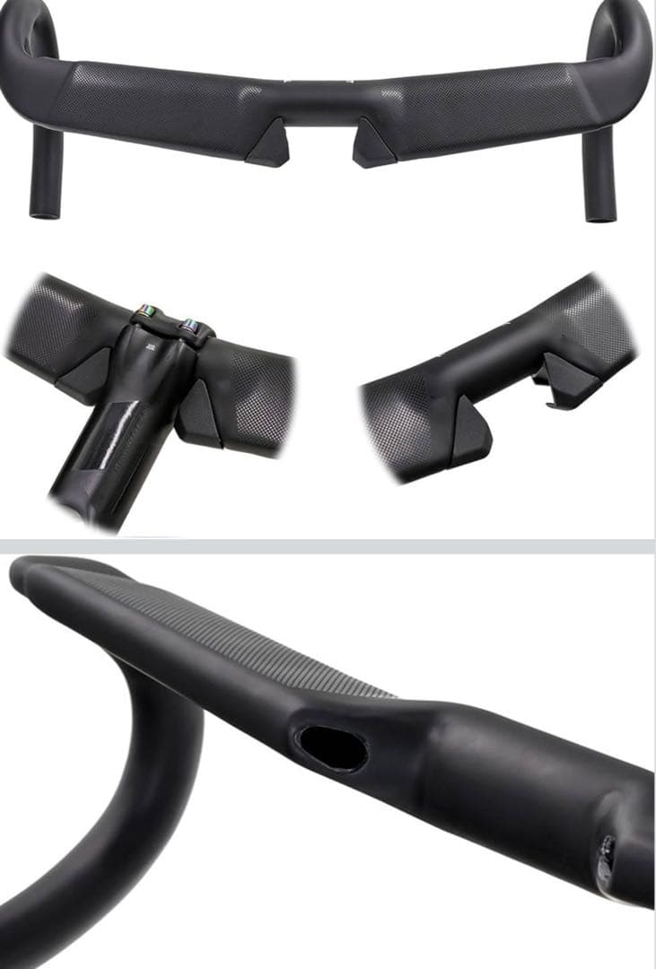 カーボンファイバー エアロハンドル マットブラック　400mm