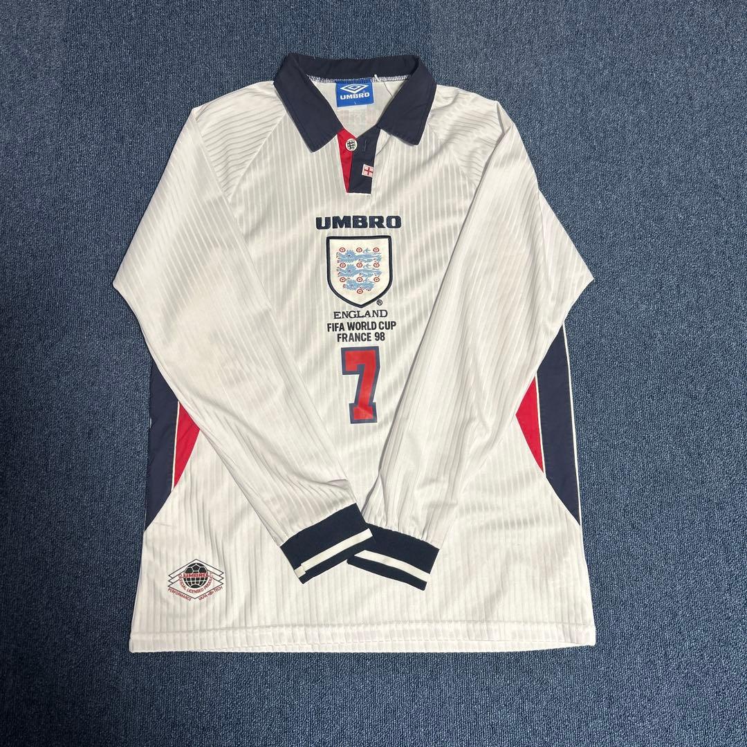 (本日限定値下げ中)イングランド代表1998年W杯 デイビッド・ベッカム　長袖