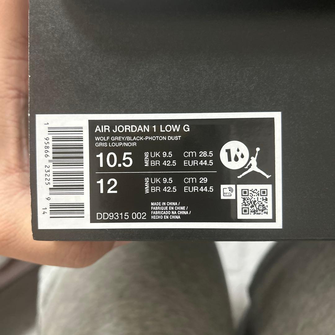 シューズ(男性用) AIR JORDAN 1 LOW GOLF WOLF GREY 28.5cm