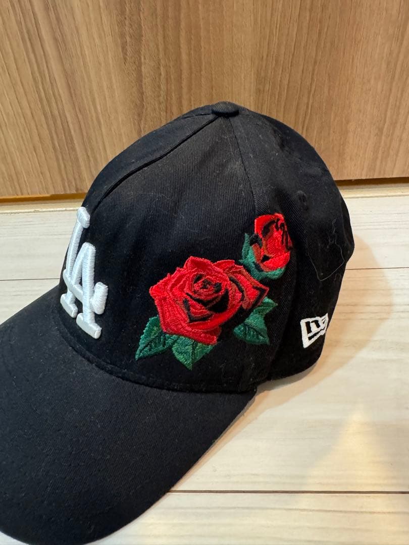 と*む様 海外限定 LA ニューエラ キャップ ドジャース 薔薇 ローズ 大谷