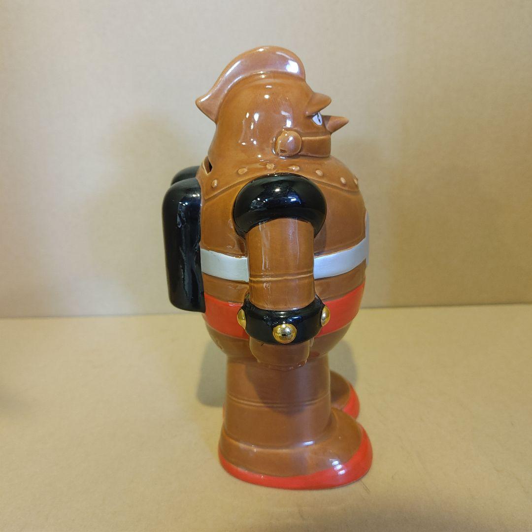 鉄人28号　陶器　茶色貯金箱　光プロ　マーミット 昭和レトロ フィギュア 東映