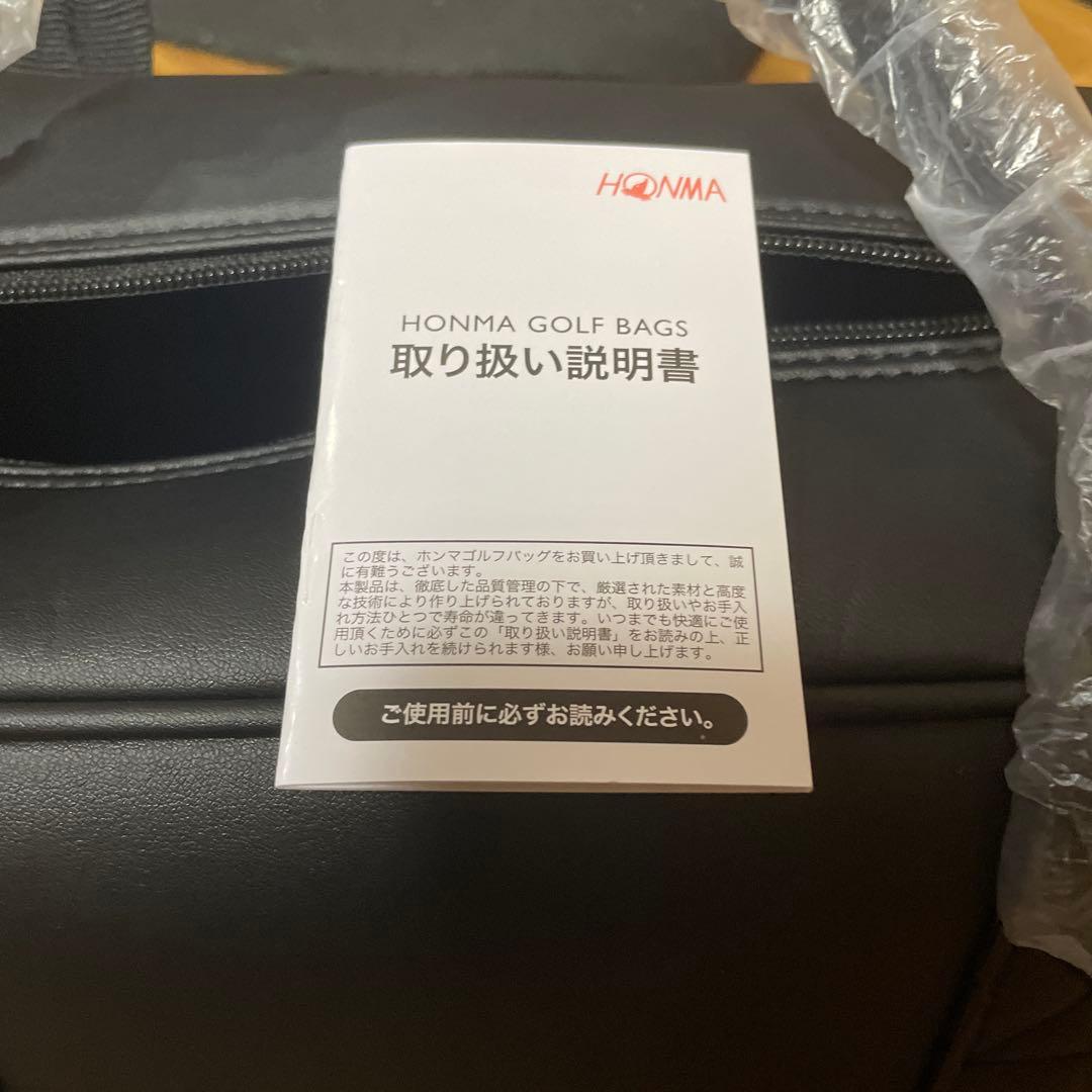 黒い合成皮革ゴルフバッグ