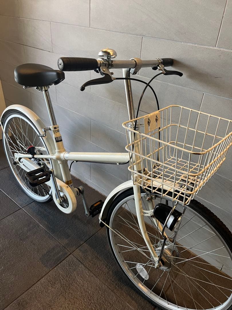 【東京近郊受渡し希望】22インチ自転車　オートライト シングルギア 前カゴ付き