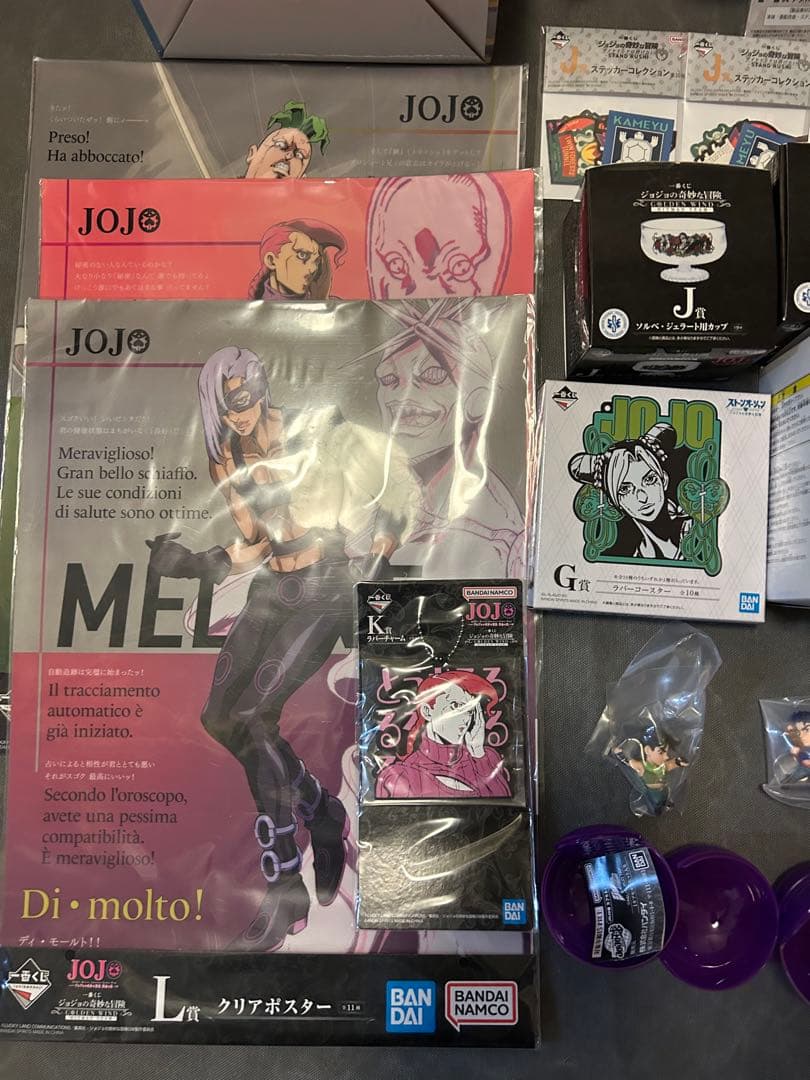 ジョジョの奇妙な冒険　B、E、F、G、I、J、K、L ジョジョ球　プライズ