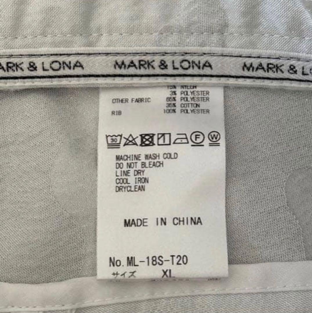MARK & LONA ホワイト ストライプ パンツ