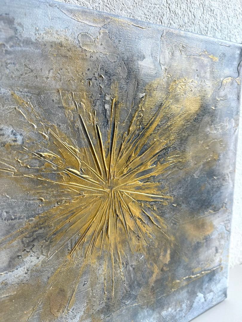 -Texture Art／30cm スクエア N.キャンバスボード b