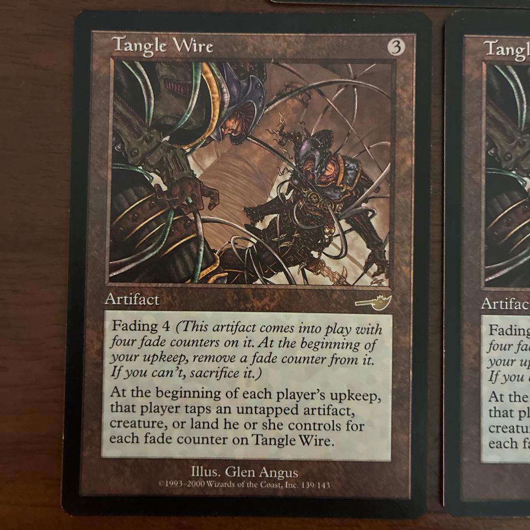 MTG からみつく鉄線 tangle wire ネメシス英語版　3枚