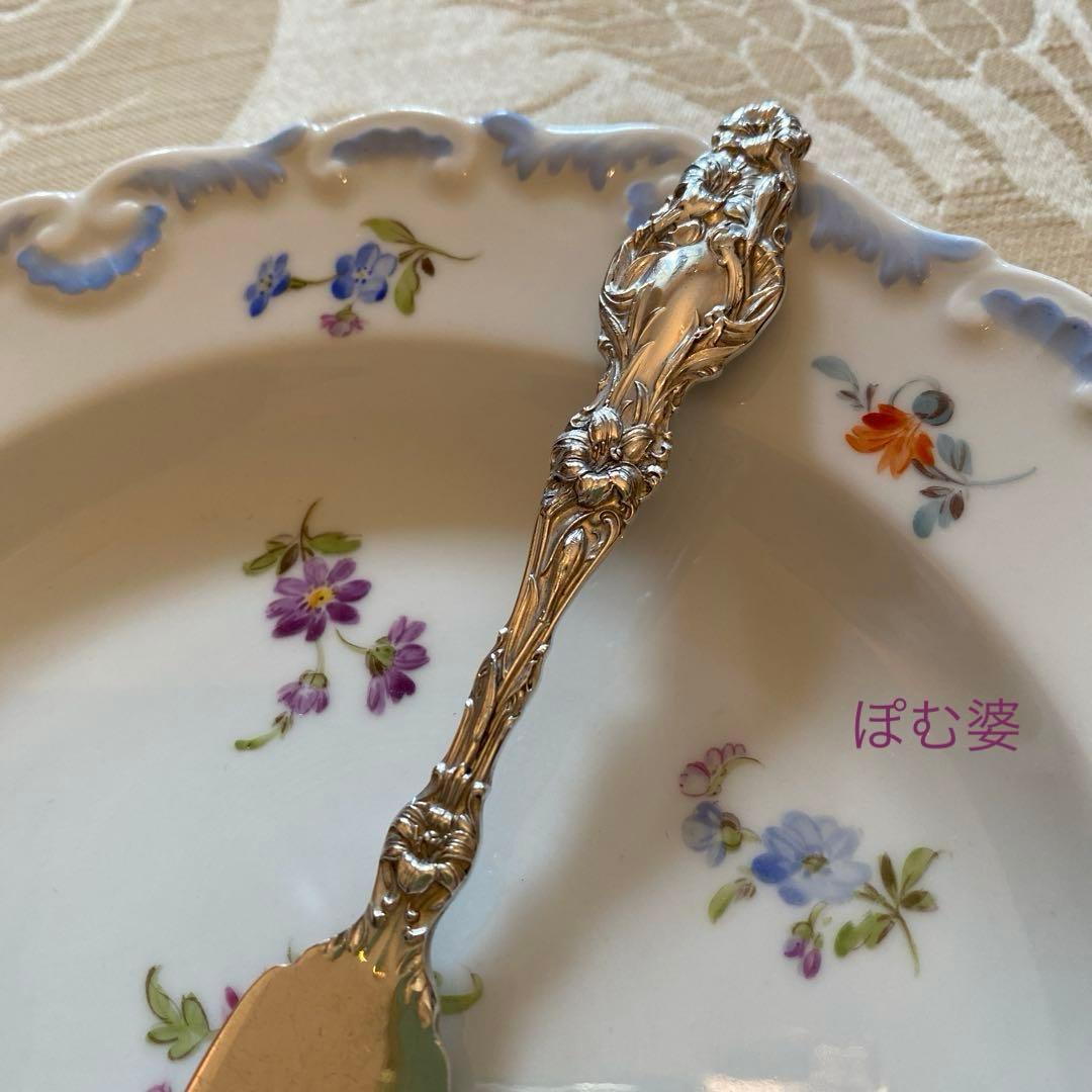 【Whiting ホワイティング】純銀／バターナイフ「Lily」モノグラム無し