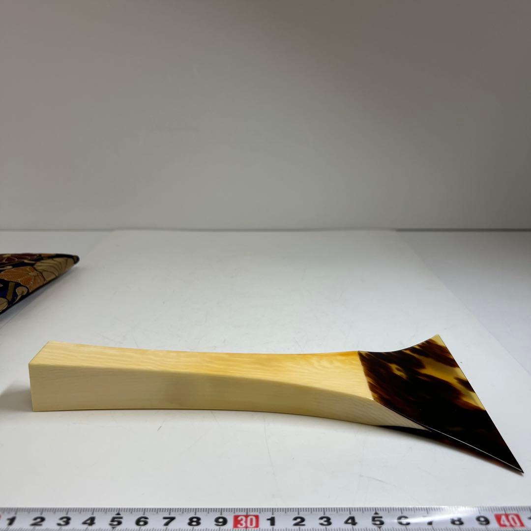 極上津軽三味線バチ　ケース付　232g 東Y8-0302☆2Fトヒウ
