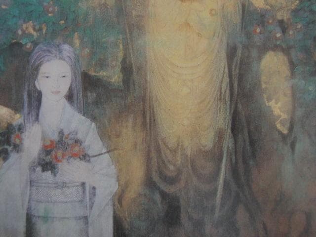 小谷津雅美、【静韻】、希少な額装用画集より、新品額装付、状態良好