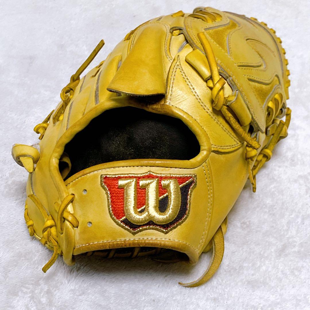 Wilson staff ウィルソンスタッフ　投手用硬式グローブ　イエロー　袋付