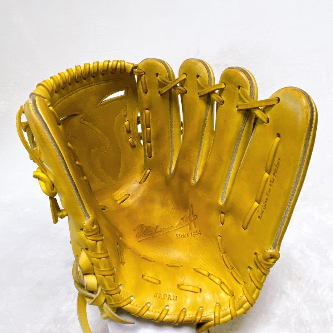 Wilson staff ウィルソンスタッフ　投手用硬式グローブ　イエロー　袋付