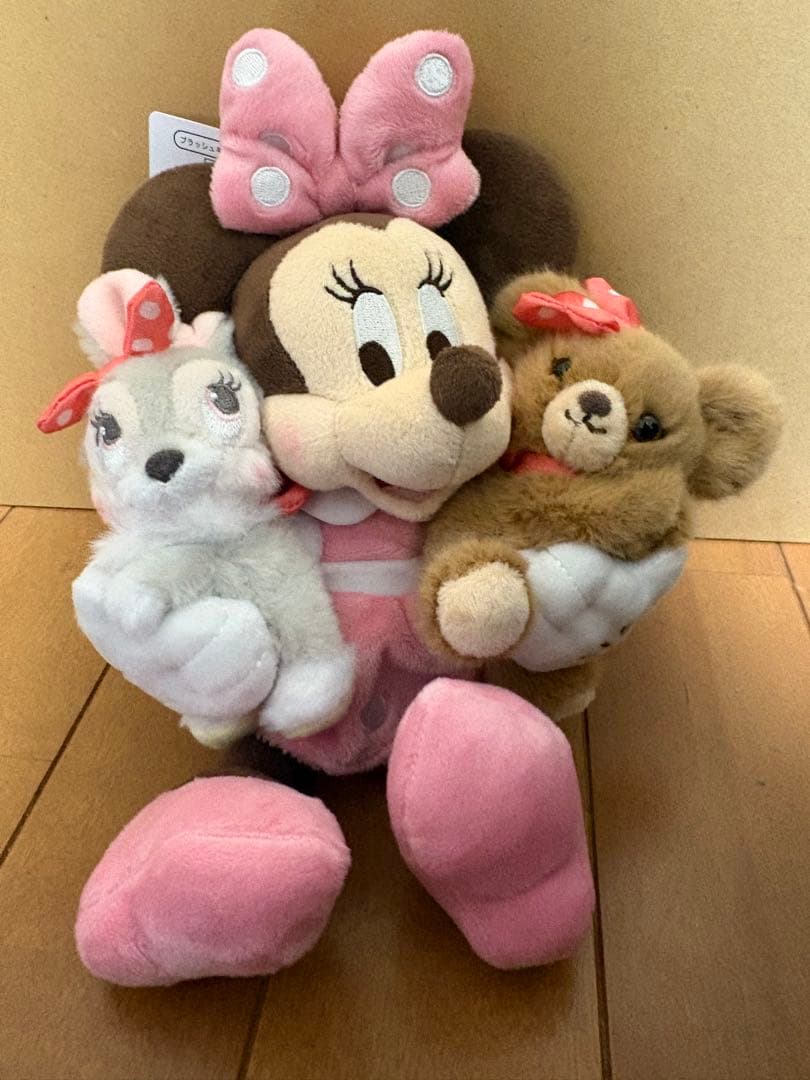 ディズニーストア　ミニー　ユニベア　ぬいぐるみキーホルダー