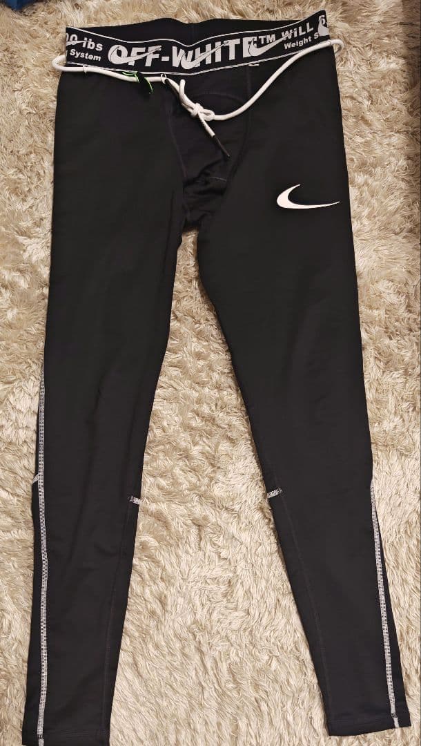「送料込み」Nike Dri-FIT OFF-WHITE レギンス M ブラック