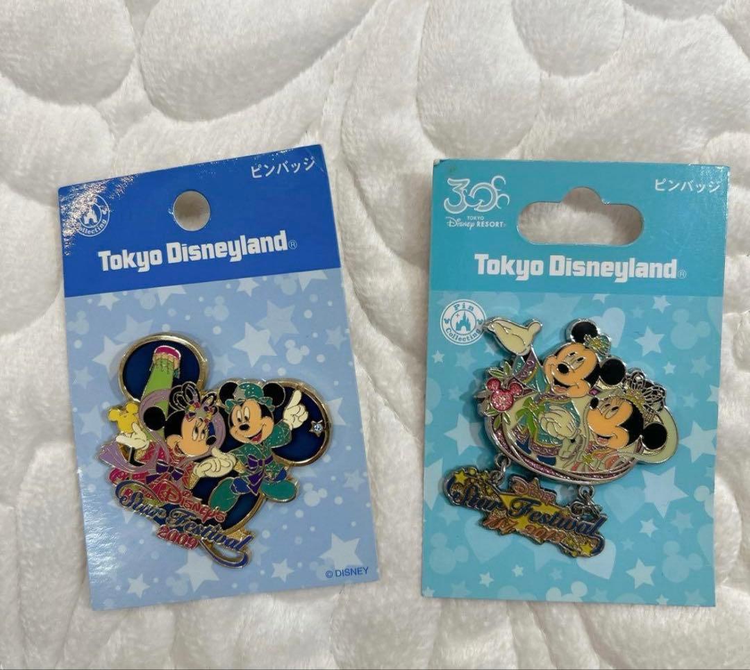大河ページ　　【ディズニー】ミッキーマウス&ミニーマウス ピンバッチ