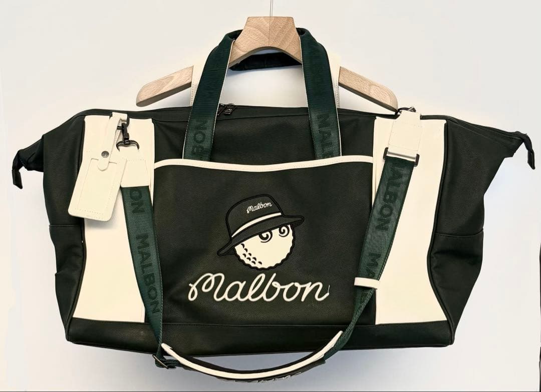 美品 Malbon マルボン ゴルフ ボストンバッグ ゴルフバッグ グリーン