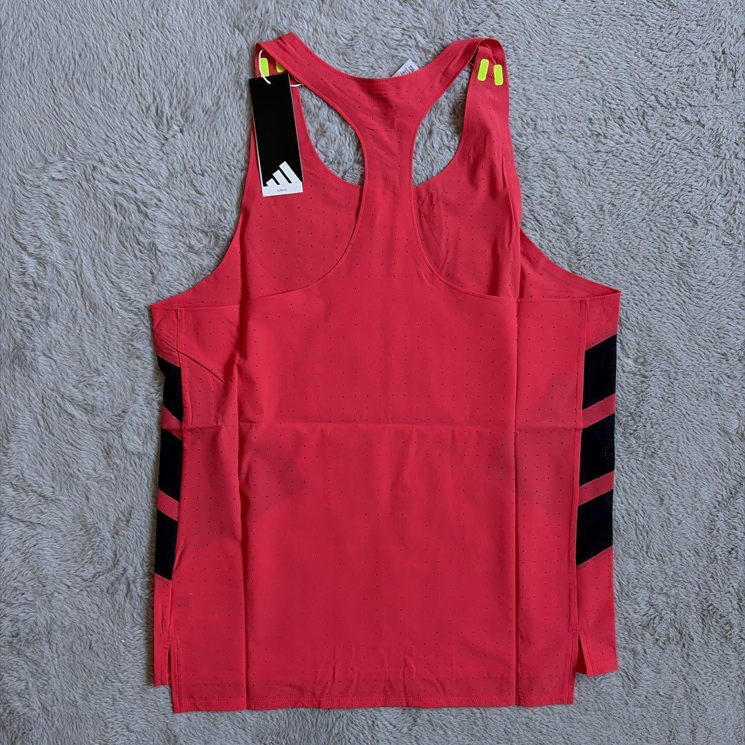 新品 アディダス アディゼロ Road to Records シングレットXXL