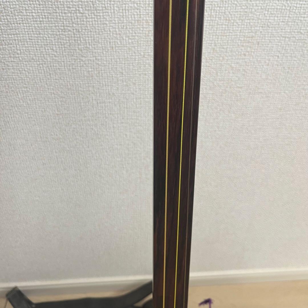 ✨【高級】三味線 中棹 紅木 丸打ち胴 付属品多数　 バチ　レザーケース付属✨