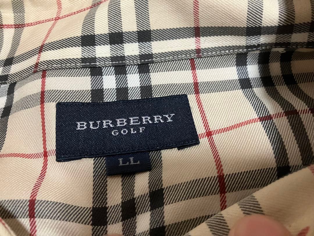 定番大人気柄☆バーバリーゴルフ BURBERRY GOLFノバチェック長袖シャツ