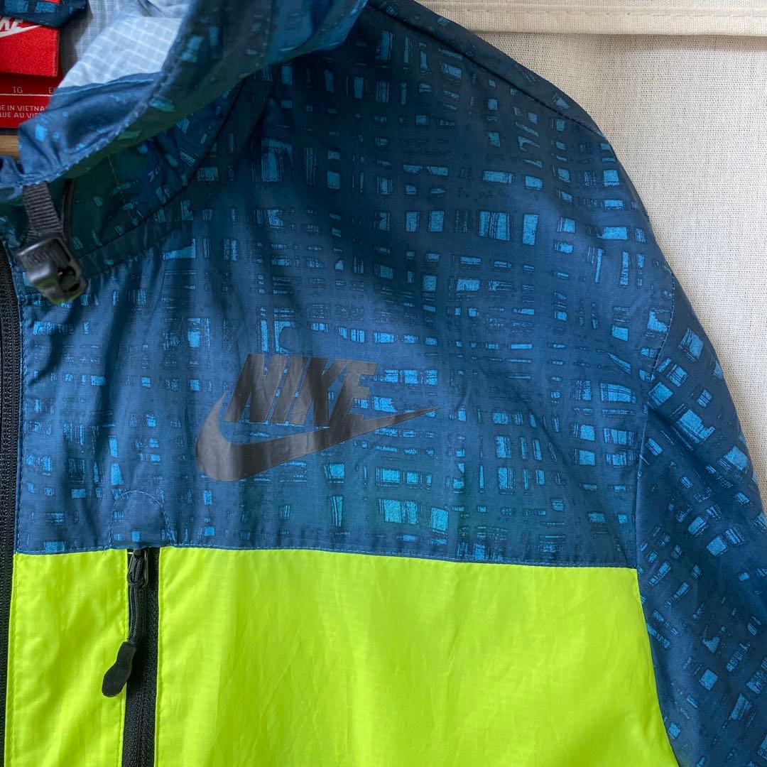 ★送料無料 NIKE FCトレーニング ピステパーカー 紺黄色 XL 中古美品★