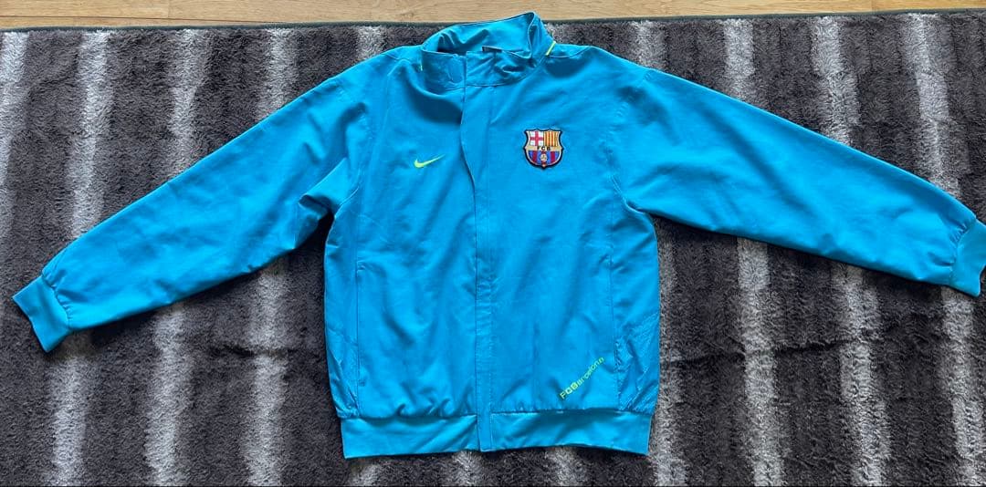 07-08 NIKE FCバルセロナ ナイロンジャケット ジャージ　上下セット