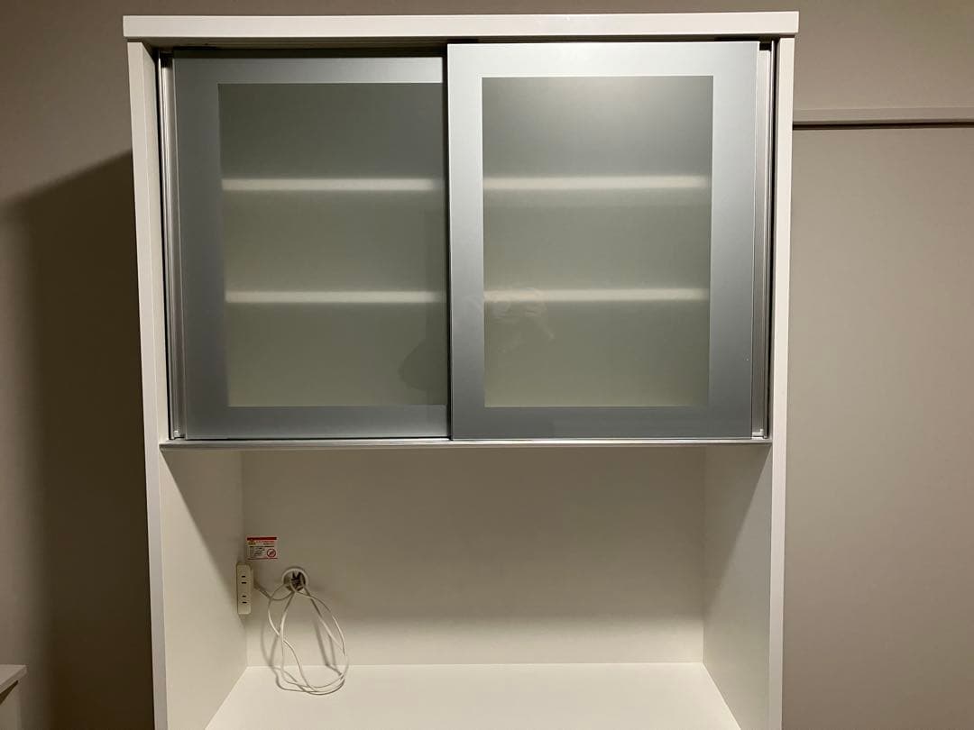 【松田家具】食器棚 レンジボード ラッキー1000 横幅98cm