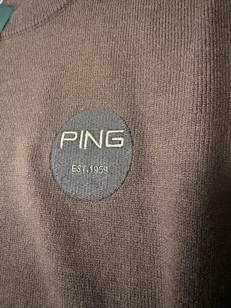 PING ブラウン セーター【薄手】Lサイズ