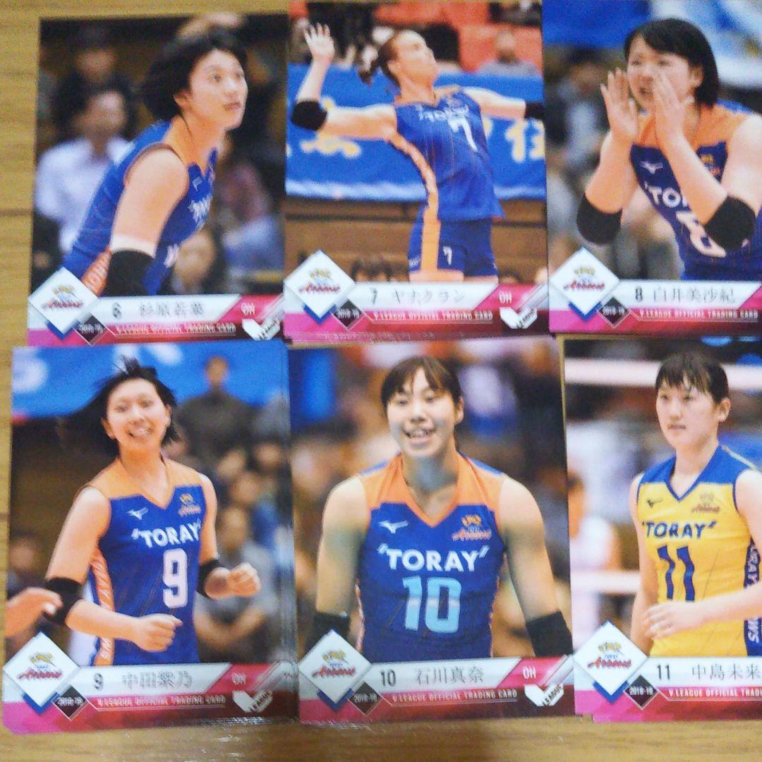 東レアローズ女子、18-19Vリーグトレカ