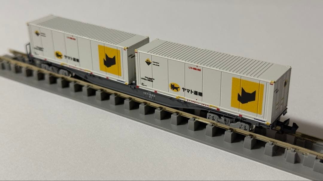 TOMIX 8756 8737 JR貨物コキ104、コキ107ヤマト運輸コンテナ