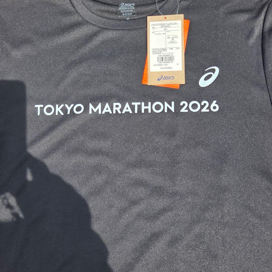 asics 東京マラソン 2026海外Mサイズ シャツ