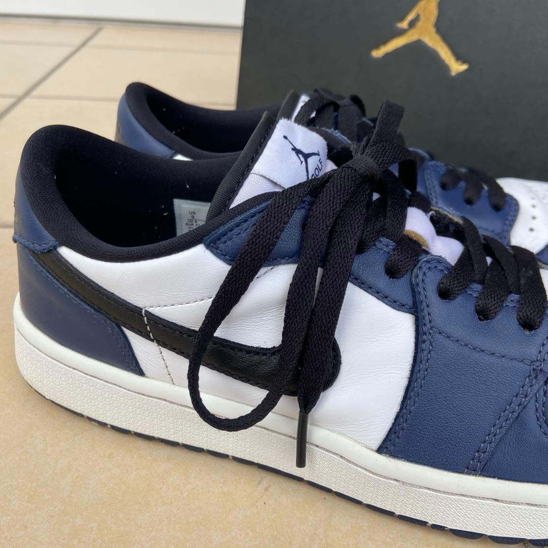 【美品】AIR JORDAN 1 ゴルフシューズ ミッドナイトネイビー 27㌢
