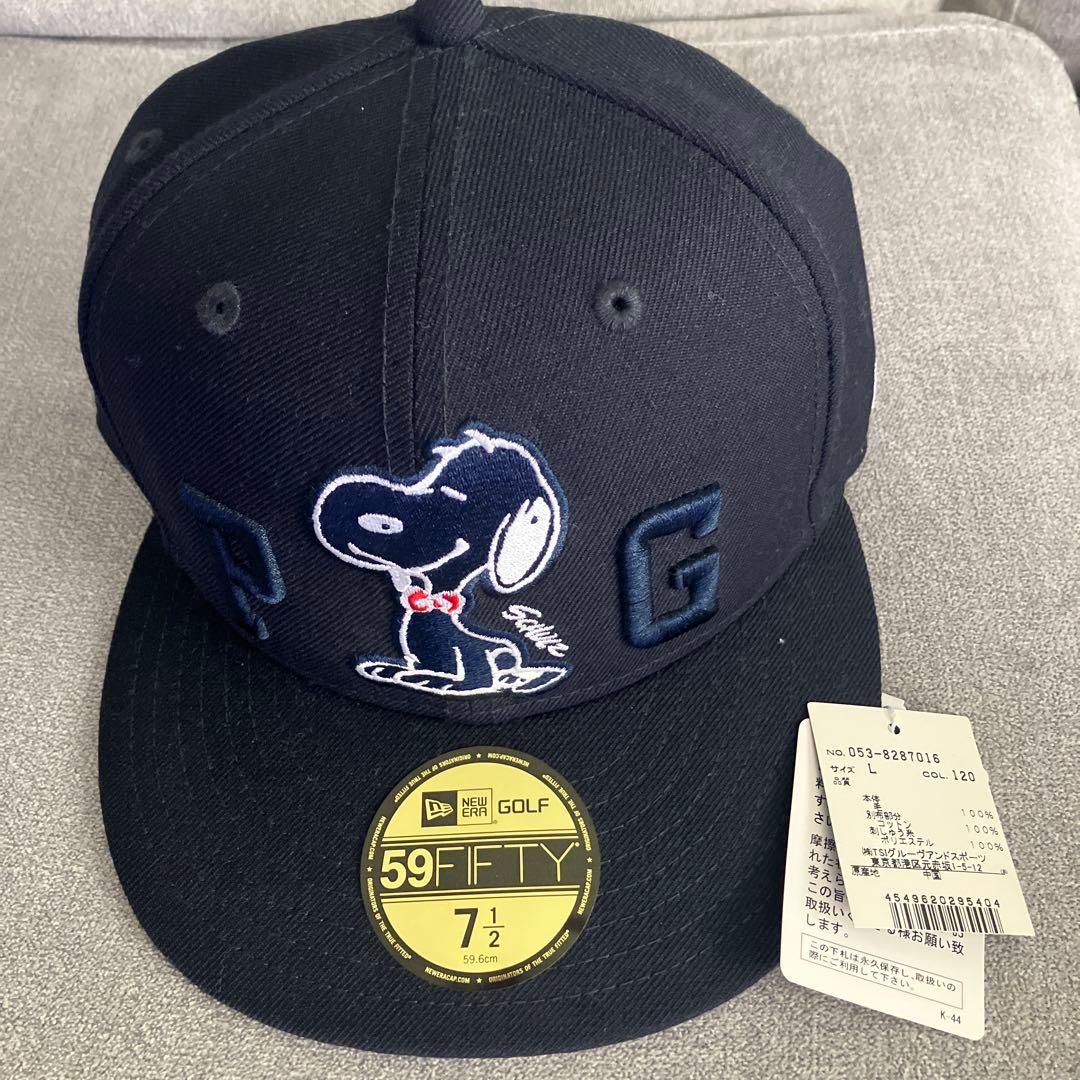 新品　PEARLY GATES スヌーピー キャップ 59FIFTY 7 1/2
