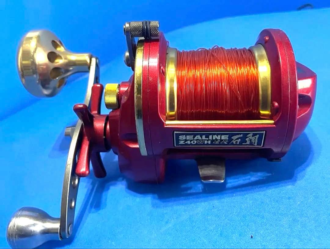 ダイワ シーライン 石鯛Z40WH 遠投 釣武者パワーハンドルゴールド　レバー⑩
