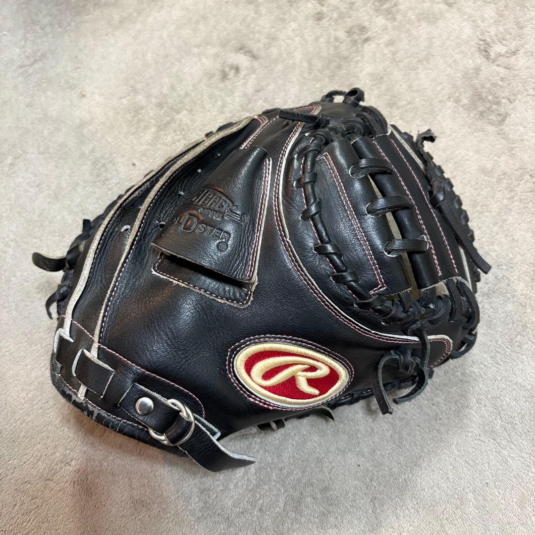 【良型】Rawlings キャッチャーミット 軟式 ローリングス ブラック 野球