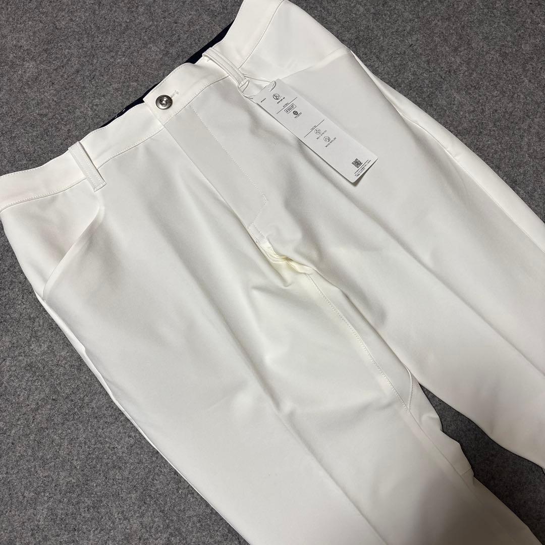 LLサイズ 新品 アンパスィ ストレッチ ゴルフパンツ 白 AMF5003E3F