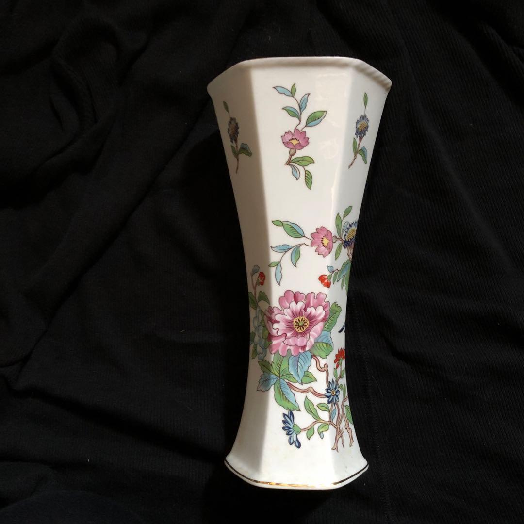 AYNSLEY エインズレイ　花瓶　花鳥柄