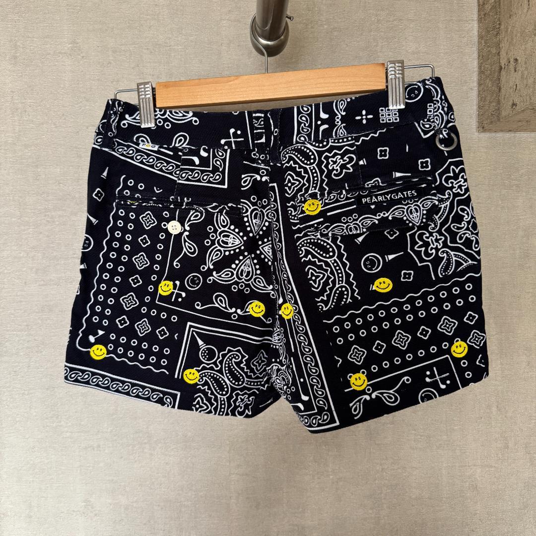 【中古】PEARLY GATES パーリーゲイツ ショートパンツ ネイビー