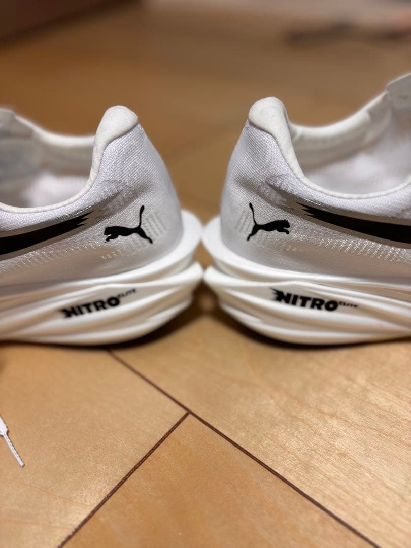 【美品】PUMA ディヴィエイトニトロエリート4 27.5cm 走行20km
