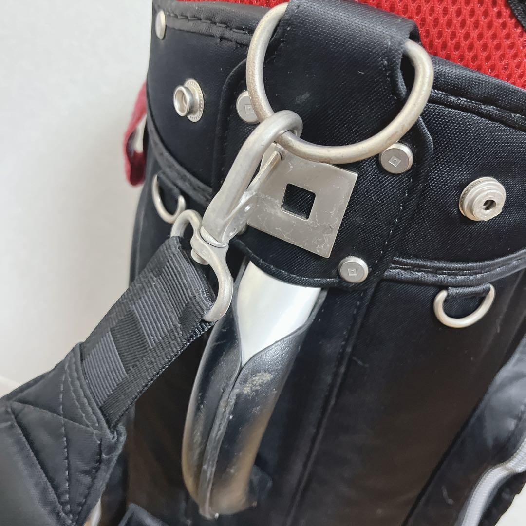 K112 onoff オノフ ナイロンツイルブラック キャディバッグ