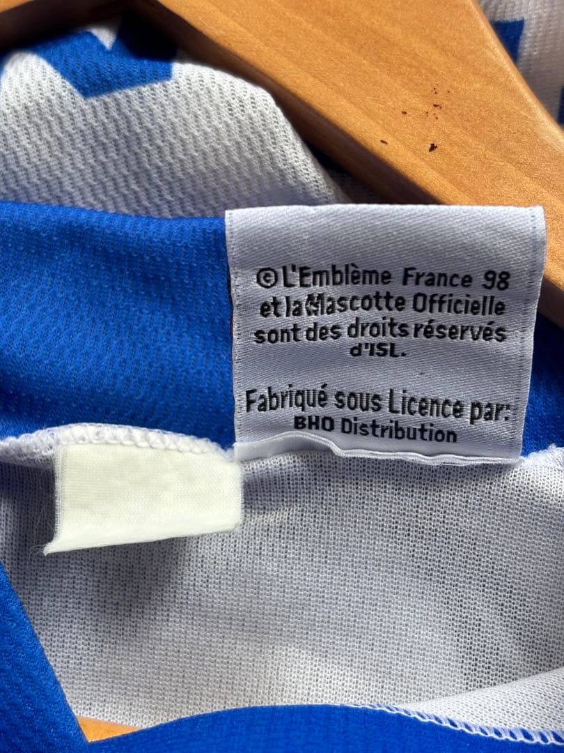 FRANCE98 ゲームシャツ サッカー　ワールドカップ　半袖　ユニフォーム
