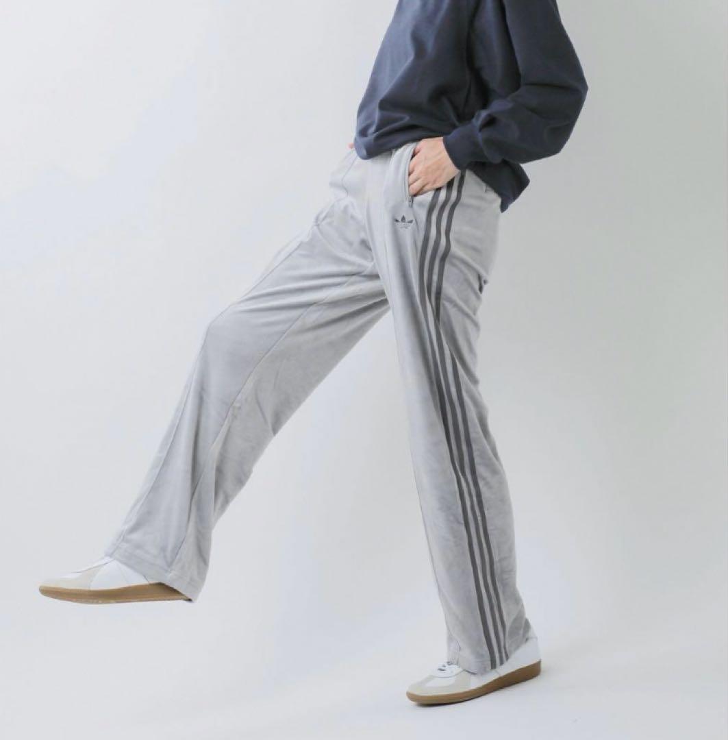 adidas originals ベロアパンツ　グレーXL